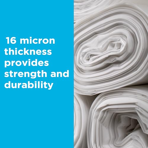 Highbar Select Clear Trash Bags,40-45 Gallon Trash Bags, 40" x 48", 250 Count, 16 Micron, High Density, Ideal for Janitors, Facility Managers, Industrial, Recycling - style: 40-45 Gal, 16 Micron Equiv, 250 Count, Clear