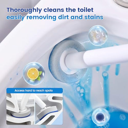 JUDRDO Toilet Wand Refills,Toilet Refill Pads, Disposable Toilet Brush Heads for Toilet and Bathroom Cleaning - size: 36 Refills(Without handle)