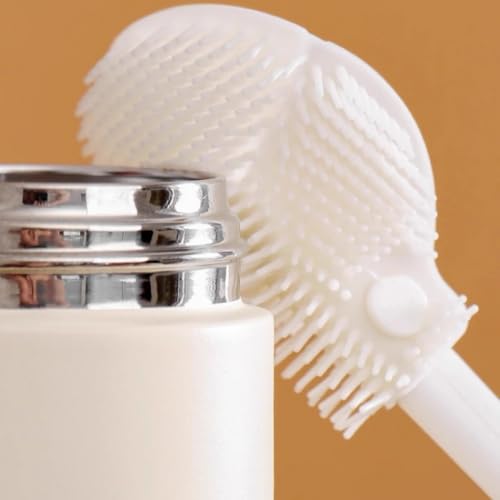2Pcs Flexible Silicone Soft Bottle Brush with Long Handle Deep Bottle Cleaning for Narrow Neck Bottles Water Bottles Flasks