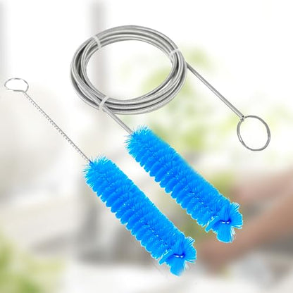 Flexible Drain Clog Remover Brush Single Head Extended Reach Cleaning Tool for Bathroom Kitchen and Sink Drains Blue - color: Blue, size: Medium