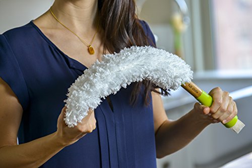 Full Circle Dust Whisperer Washable Microfiber Duster, Green (Pack of 2) - color: Verde