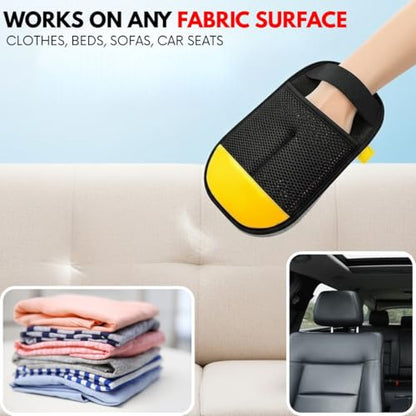 Pet Hair Remover Glove for Laundry, Couch and Grooming, Reusable Electrostatic Dog Cat Hair Removal Mitt, Lint Roller Alternative, Works on Clothes, Carpet and Car Seats