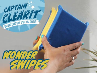 Sponge - Window Cleaner Tool for Car Windshield, Mirrors, Glass - Non-Scratch, Super Absorbent Window Cleaning Sponges - Car Cleaning Supplies 2-Pack - 6 X 4.5 X 2 in