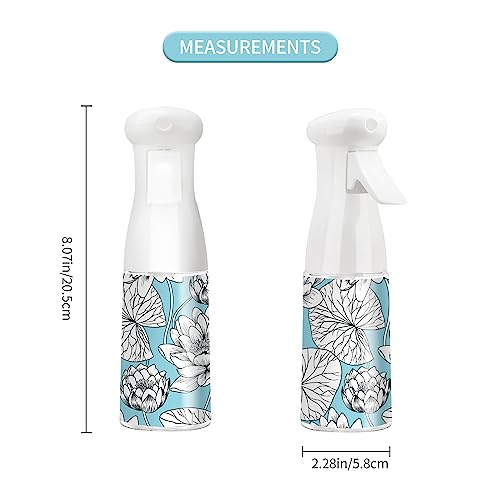Hair Spray Bottle,Continuous Water Mister Empty Spray for Hairstyling, Cleaning, Plants, Misting and Skin Care - color: white