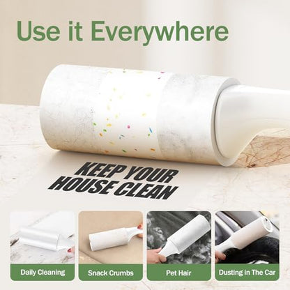 Extra Sticky Lint Roller for Pet Hairs 100 Sheets Lint Rollers with Reinforced 1 Handles and Tough Paper - size: 100Sheets