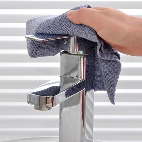 Eforcase Cleaning Towels Disposable Dish Cloths Microfiber Reusable Handy Cleaning Wipes Multi-Purpose Towel Roll Reusable Cleaning Cloths House Kitchen Cleaning Cloth Wiping Dishcloths,20 Count - color: Light Blue