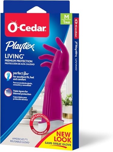 Playtex Living Drip-Catch Cuff Gloves, Medium 1 Pair (Pack of 10) - size: Medium (Pack of 10)