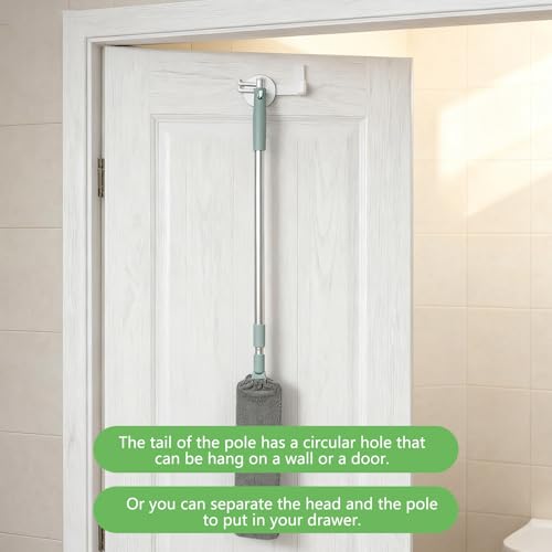 Retractable Gap Dust Cleaning Artifact, Extendable Duster Cleaning Tool with Bendable & Removable Head, Reusable Washable Dusting Wand for Home, Ceiling, Blinds & Under Furniture