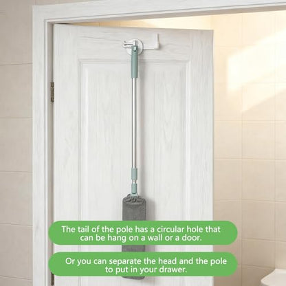 Retractable Gap Dust Cleaning Artifact, Extendable Duster Cleaning Tool with Bendable & Removable Head, Reusable Washable Dusting Wand for Home, Ceiling, Blinds & Under Furniture