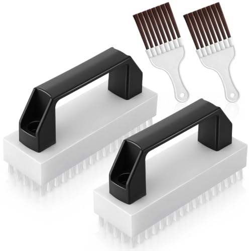 Dreyoo 4PCS AC Fin Comb Cleaner Kit, Air Conditioner Fin Comb, Air Coil Cleaning Brush & AC Straightener Coil Cleaner for HVAC, Evaporator, Refrigerator, Radiator Repair Tool - style: Brush