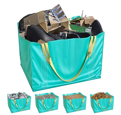 TidyFriend Dumpster Bag for Waste Management Hold up to 1650 lbs, Heavy Duty, Reusable & Foldable Yard Waste Container for Home Renovation & Yard Cleanup, Debris, Landscaping, Roofing Shingles - size: 1 Pack, style: 45 Inches Length