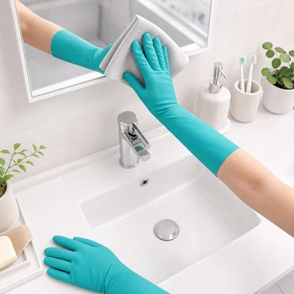 Cleaning Gloves for Kitchen, Bathroom & Household Use, Medium, 1 Pair