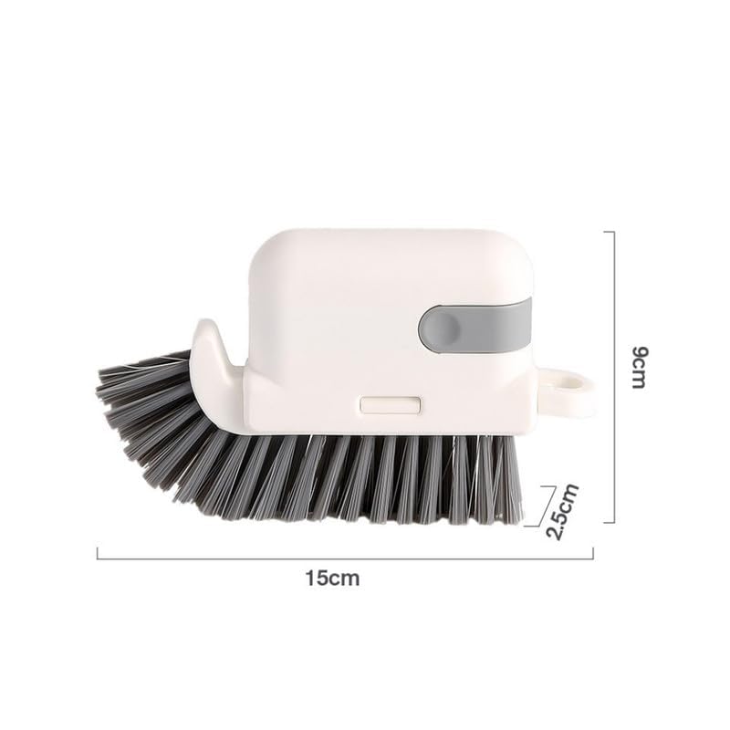 3-in-1 Removable Window Slot Brush,New Window Groove Cleaning Brush, Portable Window Track Cleaner Window Groove Cleaning Brush Tools with Hidden Scraper for Home Window Groove (Gray -1Set) - color: Gray -1set