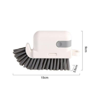 3-in-1 Removable Window Slot Brush,New Window Groove Cleaning Brush, Portable Window Track Cleaner Window Groove Cleaning Brush Tools with Hidden Scraper for Home Window Groove (Yellow-2PCS) - color: Yellow-2pcs
