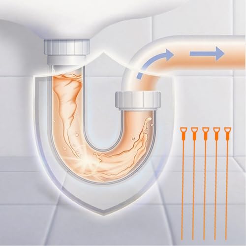 5 Pack 25 Inch Drain Snake, 2025 New Clog Remover, Flexible Hair Removal Tool for Bathroom and Kitchen, Durable Pipe Cleaning Tool for Homeowners (20 Pack) - size: 20 Pack