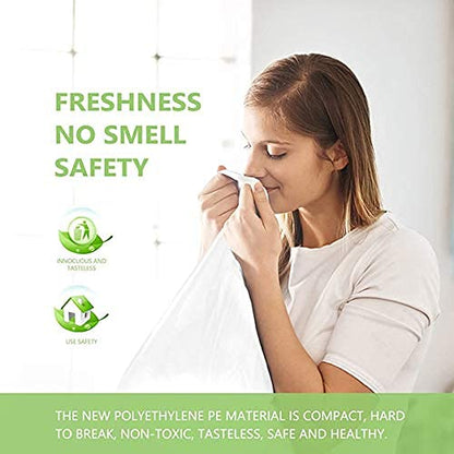 Small Trash Bags, Magesh 4 Gallon Trash Bags/Garbage Bags, Strong Wastebasket Liners for Bathroom Bedroom Office Trash Can, 125 Counts - style: 4 Gallon 125 Clear