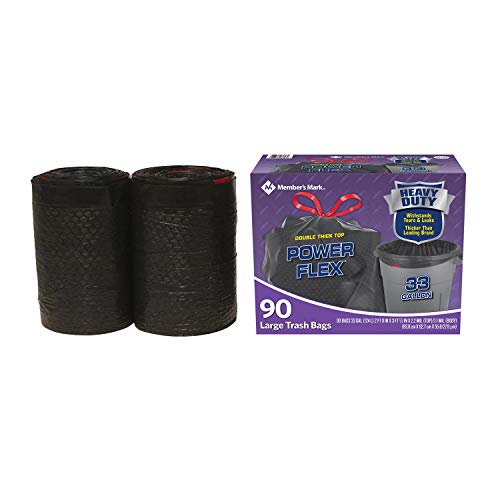 Member's Mark Power-Guard Drawstring Bags - 33 gal. - 90 Count