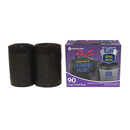 Member's Mark Power-Guard Drawstring Bags - 33 gal. - 90 Count