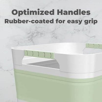 GIMWA Wash Basin for Baby Bottles, Versatile Wash Tub for Kitchen, RV, Outdoor Camping Sink, Sturdy Bottle Tub Easy to Clean (Green) - color: Green