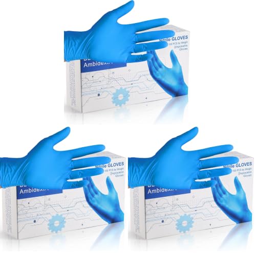 PEIPU Nitrile Disposable Gloves，Powder Free, Cleaning Service Gloves, Latex Free - size: Medium (Pack of 100), style: 100 Pcs
