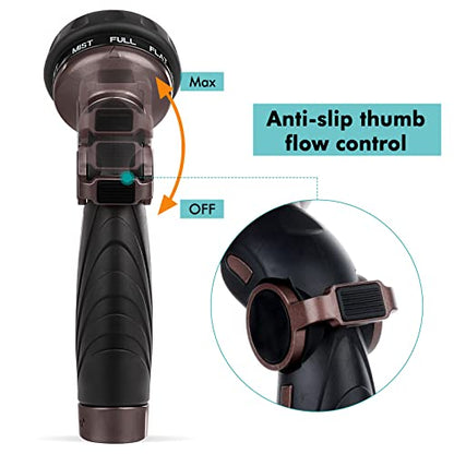 RESTMO Watering Wand Heavy Duty, Metal Water Hose Sprayer for Garden, High Pressure | Thumb Flow Control | On/Off Valve, Ideal for Outdoor Lawn & Plant Watering, Car & Pet Washing