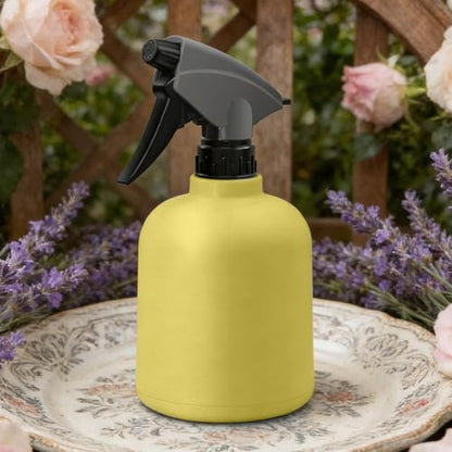 600ml Adjustable Leakproof Misting Water Sprayer - Empty Spray Bottles | Gardening, Cleaning Indoor Outdoor Home Yard Backyard Lawn Plant Care Tool - color: Yellow