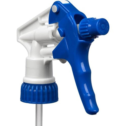 Heavy Duty Universal Trigger Sprayer Replacement for 32 oz Sprayer Bottles, 9 1/4" Dip Tube, 28-400 Neck Finish - 6 Pack (Blue) - color: Blue