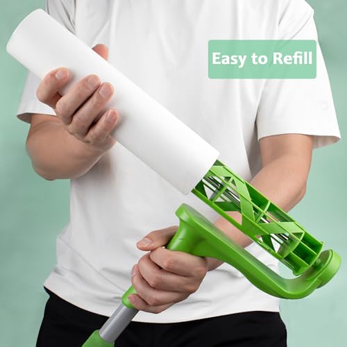 Large Lint Roller Refills 10 inch Wide Ultra Sticky Mega Roller Refills for Evercare Layers Smart Design Leo Cleaning Floor Roller for Removing Pet Hair, 6 Pack Total 360 Sheets - size: 10 inch Mega