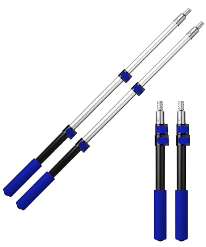 Bates- Extension Pole, 1.4 to 3 Ft Pole, 2 Pack, Dark Blue, ‎Telescopic Pole for Painting and Cleaning - color: Black and Dark Blue, size: 3 Ft, 2 Pack