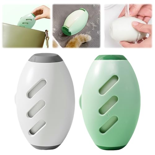 Washable Lint Roll, 2025 Upgraded Washable Sticky Roll, Sticky, Portable, for Removing Pet Hair, Portable Home Travel Lint Roll for Clothes, Beds (Green+White) - color: Green+white