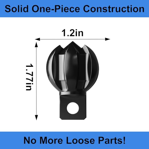 6-Blade Drain Snake Cutter Head (Fits 5/16"-3/4" Cables) – Heavy Duty CNC Steel Root/Grease/Hair Remover with Rustproof Coating, Hex Key & Screws Included - style: 1-Piece