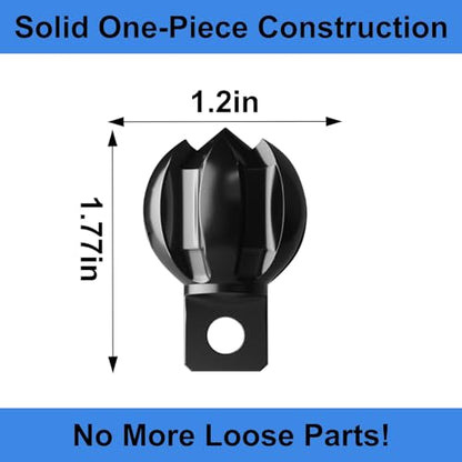 6-Blade Drain Snake Cutter Head (Fits 5/16"-3/4" Cables) – Heavy Duty CNC Steel Root/Grease/Hair Remover with Rustproof Coating, Hex Key & Screws Included - style: 1-Piece