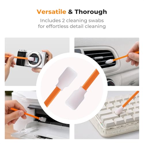 K&F Concept Pink 6-in-1 Lens & PC Keyboard Cleaning Brush Kit - color: Pink