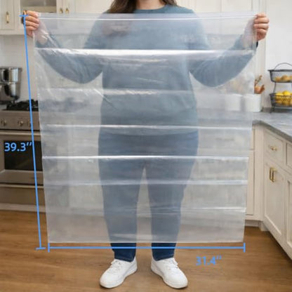 4 Pack Extra Large Oven Rack Cleaning Bags (31.4''X39.3'') – Heavy Duty Reusable Deep Soak Bags for BBQ Grill, Easy Oven Rack Cleaner for Home Kitchen, Removes Grease & Grime - size: 4 Packs 31.4''*39.3''