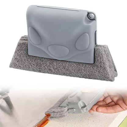 Magic Window Track Cleaner, 2025 Upgraded Window Groove Cleaning Brush Tools Set, Hand-held Window Track Cleaner Brushes Tools, Sliding Track Cleaner for Sliding Door, Sill, Tile Lines (Grey) - color: Gray