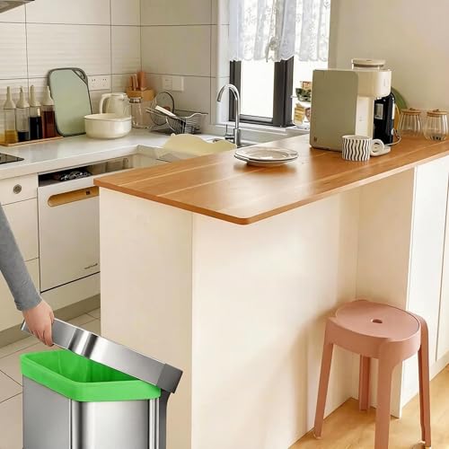 18 Gallon Heavy Duty Compactor Trash Bags with Reinforced Drawstring Garbage Liners 50 Count 1.2 Mil THICK Fit 18 Gallon Compatible with Kitchenaid, Whirpool, GE 15 Inch Compactors Green - color: 18 Gallon Green