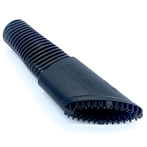 Buff Brite: Fur EEL Pro & Fang Adapter - Pet Hair Remover Vacuum Attachment - Dog & Cat Grooming & Cleanup Tool, Head Works Wet & Dry, Carpet-Home-Car