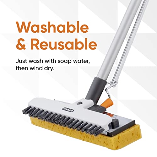 Sponge Mop Refill for Superio Mop 871 Only 9"x3" Screws: 6.5" Apart, 4 Pack - size: Replacement (4)