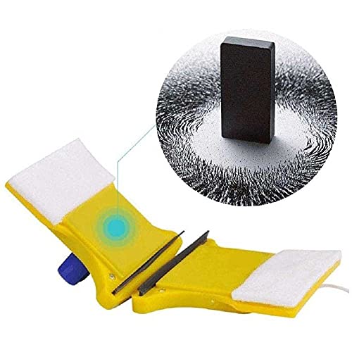 Home Double Side Magnetic Window Cleaner Ultra-Strong Both Side Glass Surface Cleaning Brush Wiper Tools with ergonomic handle design for High-rise and Car Glazed Windows Thickness 3-8mm