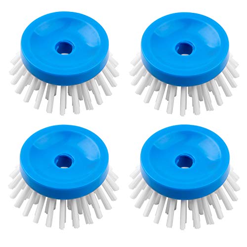 MR.SIGA Soap Dispensing Palm Brush Refill, Pack of 4 - color: White