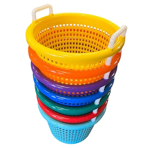 Basket for Fishing, Laundry Basket, all Purpose Handy Basket-Yellow, can take hot and cold condition, used by commercial fishermen for decades.