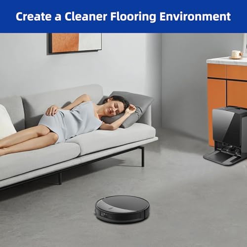 VIEWALL 8 Pack Rotating Mop Pads for Roborock Saros 10R, Saros 20, Saros Z70, Qrevo Edge 2, Qrevo CurvX Vacuum Cleaner, Washable Microfiber Mop Cloth Replacement Accessories - size: Saros Mop Pads 8 Pack
