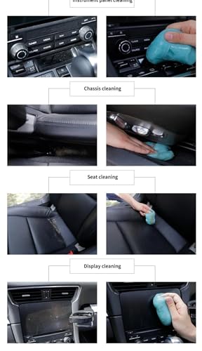 2 Pack Keyboard Cleaner, Dust Cleaning Gel with 5 Keyboard Cleaning Kit Detailing Cleaning Putty for Car Dash & Vent Universal Office Electronics Cleaning Kit Laptop, Calculators, Speakers & Printers