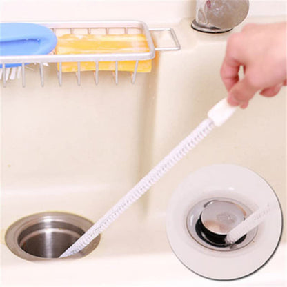 Sink Drain Overflow Cleaning Brush, Bendable Long Pipe Cleaners, Household Sewer Hair Catcher Cleaning Tools