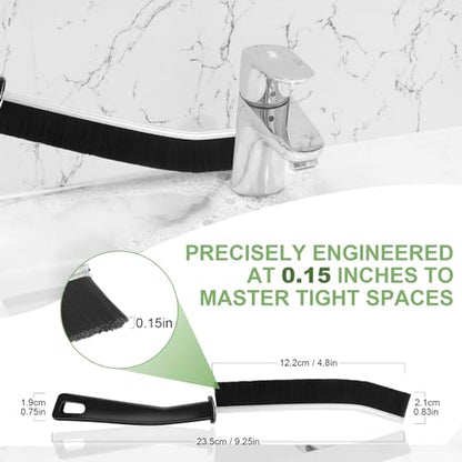 3 Pcs Crevice Cleaning Brush, 2023 Updated Premium Hard Bristle Cleaning Brush, Multifunctional Gap Cleaning Brush for House Use Dead Corners Window Groove Bathroom Kitchen Gap Utensils
