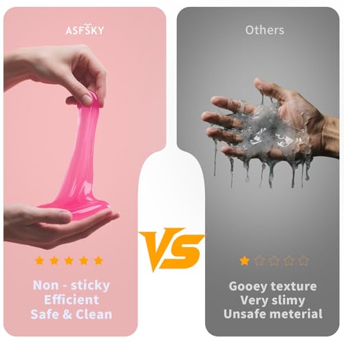 ASFSKY Car Cleaning Gel (Fruit aroma) Cleaning Putty Universal Dust Cleaning Car Interior Cleaner Keyboard Dust Remover Car Slime Gifts for Men Women girl（4 pack） - color: Multi-fruit