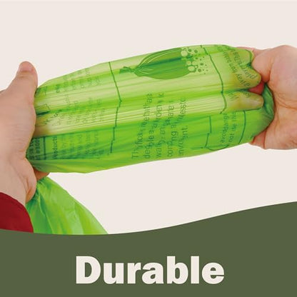 Compost Bags 4-5 Gallon with Handles Tie Extra Thick 0.78 Mils Wastebasket Liners Bags for Kitchen Bathroom Office US BPI ASTM D6400 and Europe OK Compost Home Certified - style: 5 Gallon