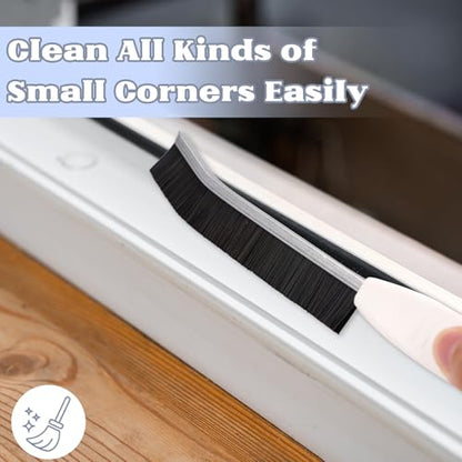 Crevice Cleaning Brush, 3Pcs Multifunctional Gap Brush for Home, Kitchen, Bathroom, Window Track