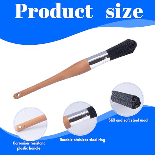 Wesquer Parts Cleaning Brush Home and Auto Use Parts Cleaner Brush Solvent Brush for Cleaning Auto Engine Parts, Clean Motors, Metal Parts, Machinery (Black 2pcs) - color: Black 2pcs