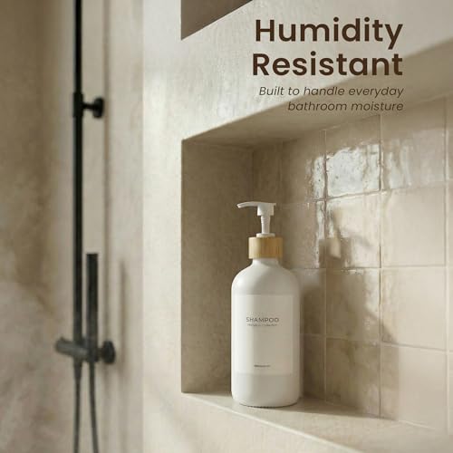 MaisoNovo Glass Hand Soap Dispenser | Dish Soap Dispenser for Kitchen | 16.9oz White Bottles with White Bamboo Pump | Bathroom Lotion Dispenser - color: Single White Bottle/White Bamboo Pump